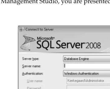 Figure 2-6Your login screen may look a little bit different from this, depending on whether you’ve logged in before,