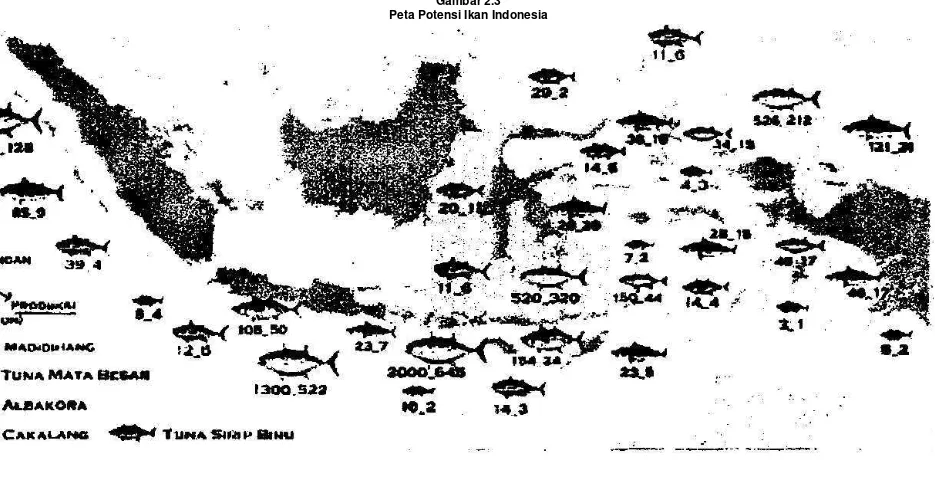 Gambar 2.3Peta Potensi Ikan Indonesia