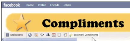 Figure 1.4Bookmarking an application using