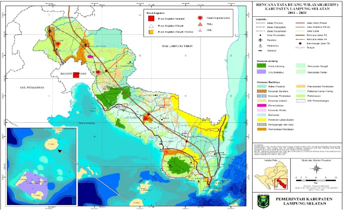 Gambar 3-3. Peta Rencana Pola Ruang Kabupaten Lampung Selatan 