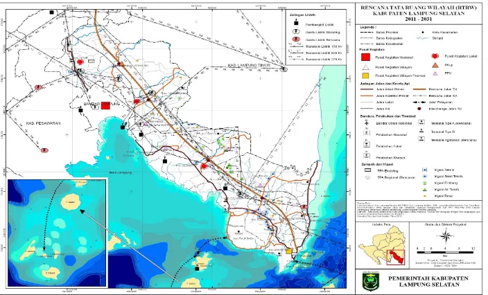 Gambar 3-4. Peta Struktur Ruang Kabupaten Lampung Selatan 