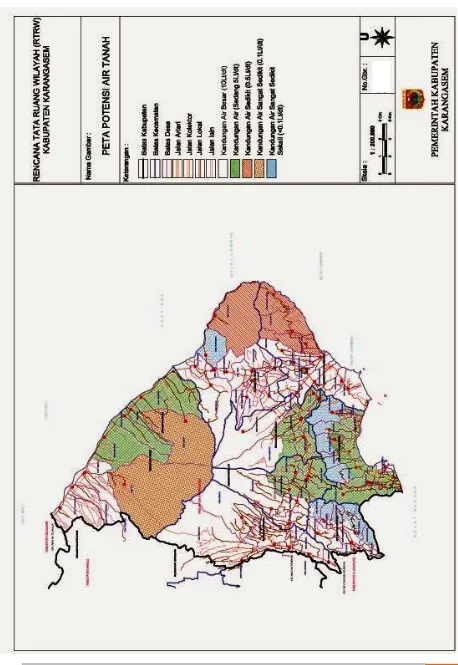 Gambar 4.6. Peta Potensi Air Tanah Kabupaten Karangasem  