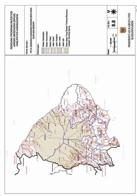 Gambar 4.9. Peta Rawan Bencana Gunung Agung Kabupaten Karangasem 