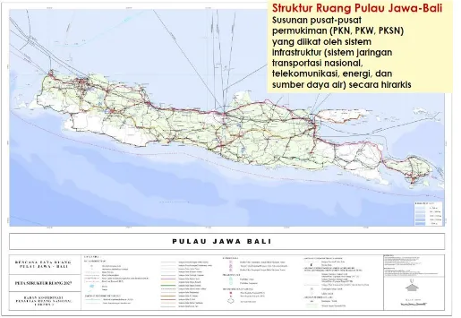 Gambar 3.3 Peta Rencana Struktur Ruang Pulau Jawa-Bali  