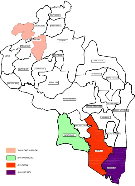 Gambar 3.7 Peta Wilayah yang Dilayani oleh IKK 