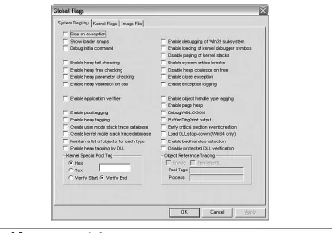 Figure 1.5The System Registry tab shows the options available on a systemwide basis, and the
