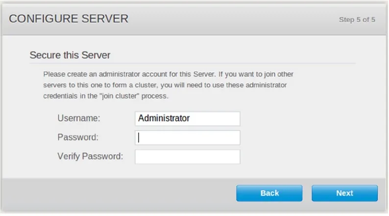 Figure 1-8. Configuring Couchbase Server, step 5