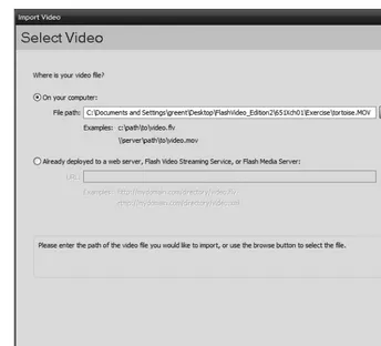 Figure 1-2. Use the Select Video panel to navigate to the location of the video to be encoded.