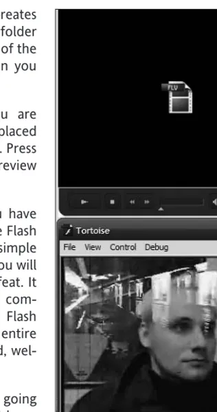 Figure 1-7. Playing back the video that has been imported into Flash