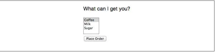 Figure 3-3. Selecting from multiple options