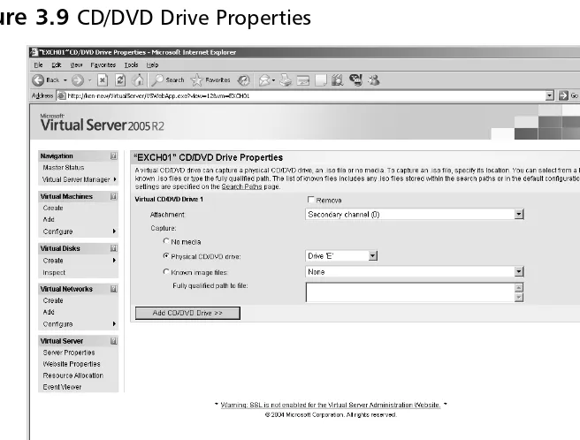 Figure 3.9 CD/DVD Drive Properties
