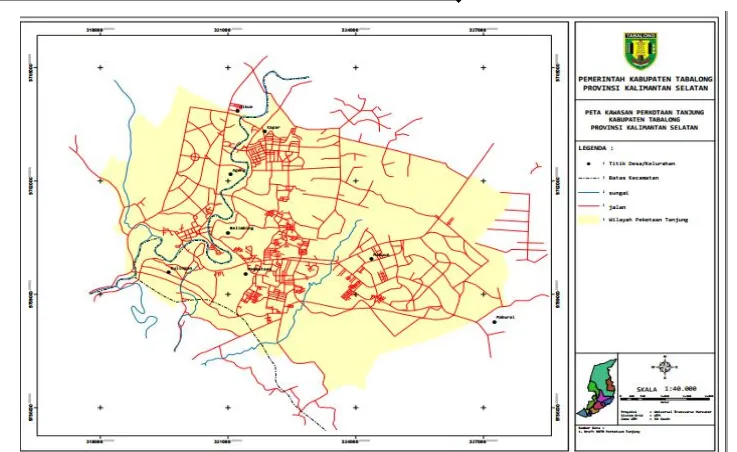Gambar 2.2. Peta Kota Tanjung Skala 1:25.000 