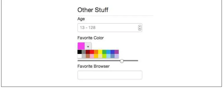 Figure 3-4. Color support in the Forms polyfill (Safari 6.1)