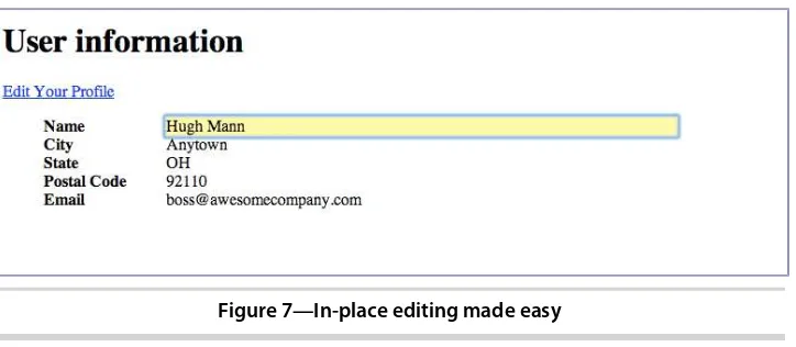 Figure 7—In-place editing made easy