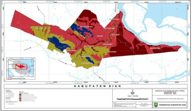 Gambar 2. 2 Peta Geologi Kabupaten Siak 