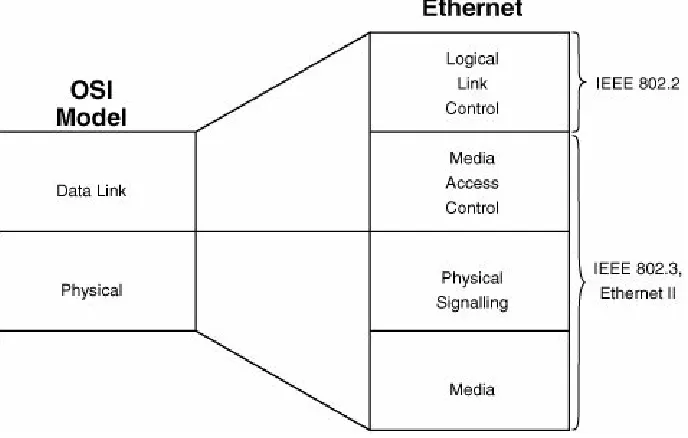 Figure 2-1. The Ethernet Protocols in Relation tothe OSI Reference Model