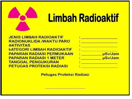 Gambar 7.8 - Peringatan bekerja di daerah radiasi dan/atau daerah kontaminasi. 