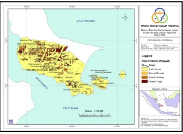 Gambar 13. Peta wilayah potensial Kabupaten Bangka Selatan 