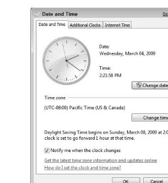 Figure 1-6: The Date and Time dialog box