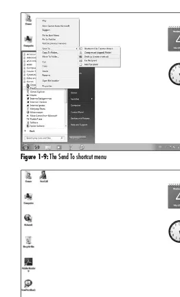 Figure 1-9: The Send To shortcut menu