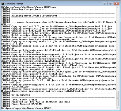 Figure 1-13. Running the mvn command