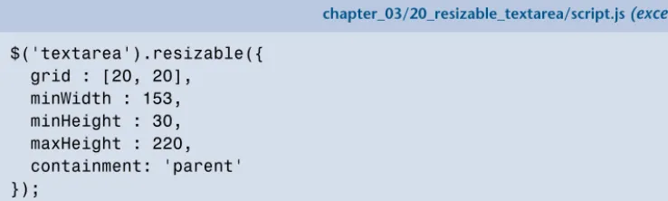 Figure 3.8. Resizable textarea 