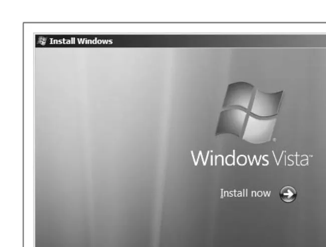 Figure 1-1. From this page, click “Install now” to begin setup, or “Repair your computer”to use the repair tools explained in Chapter 6