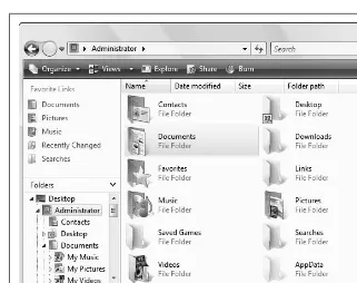 Figure 2-1. Windows Explorer may have been gussied up for Windows Vista, buteverything you need is still within reach