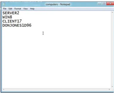 Figure 9.1Creating a text file 