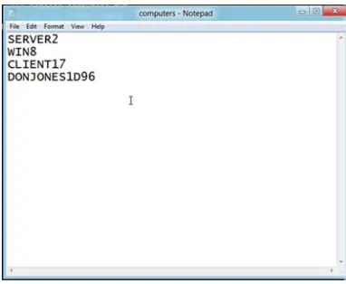 Figure 9.1Creating a text file 