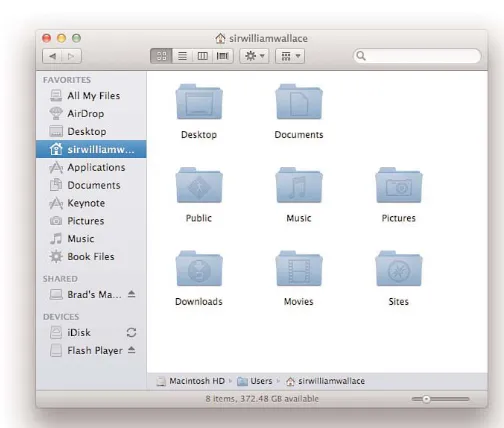 FIGURE 1.4You use Finder windows constantly as you use your Macbecause they are usually the starting point for tasks.