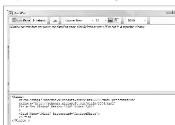 Figure 2-4. XAML with no errors displays without an error message