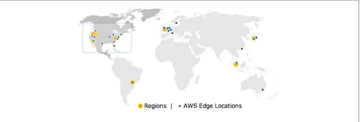 Figure 3-2. AWS regions and edge locations