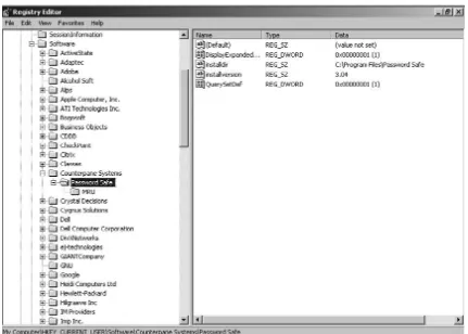 Figure 1.7 Windows 2000 Professional Registry