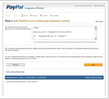 Figure 2-9. Express Checkout Integration Wizard step 3