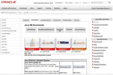 Figure 1-2. Clicking the Download JDK button under Java SE 6 Update should work well for you to get the Java JDK