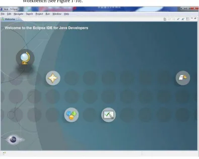 Figure 1-10. The Eclipse IDE welcome screen 