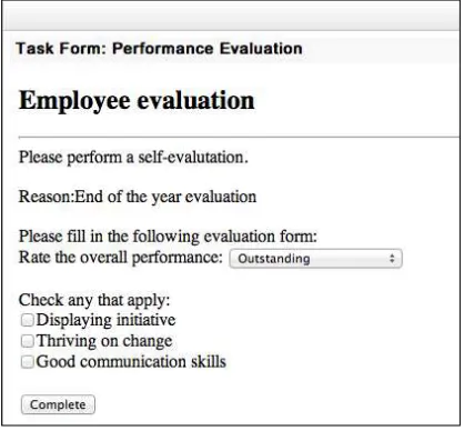 table. This View button will open the form associated with that task instance and it will let us interact with it: