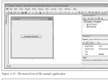 Figure 1-11. The main form of the sample application