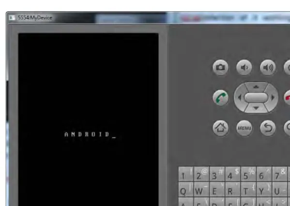 Figure 4-13. The emulator further through its bootstrap process 