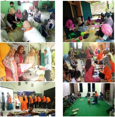 Gambar aktivitas mahasiswa KKN UAD dan Masyarakat Dusun Lungguh dalam Program Kewirausahaan tersaji pada gambar 3