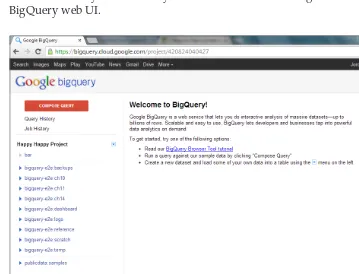Figure 2.2: BigQuery web interface
