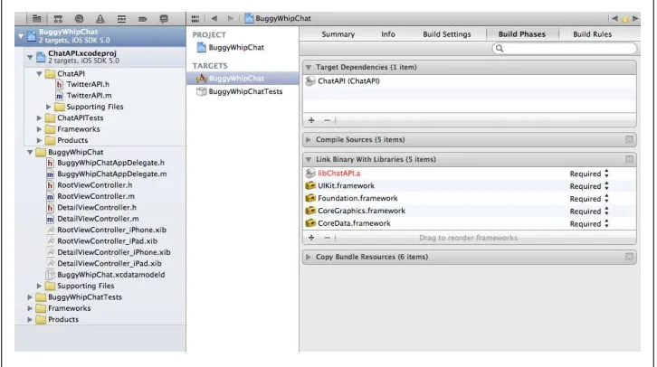 Figure 2-7. Making the main project depend on the subproject