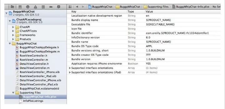 Figure 3-10. Editing the plist version number