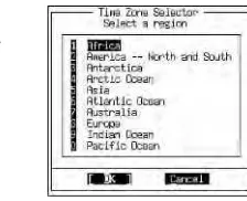 FIGURE 2.9Selecting a time zone