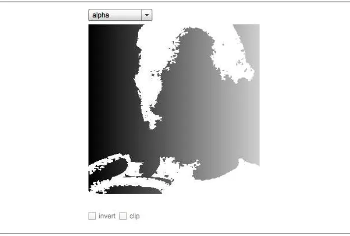 Figure 4-4. Example of applying an image with alpha transparency to a graphic element as a mask