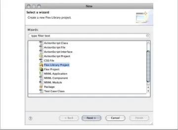 Figure 1-6. Creating a Flex Library Project