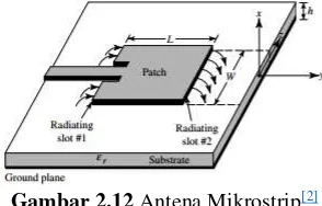 Gambar 2.12 Antena Mikrostrip[2] 