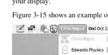 Figure 3-15 shows an example of the User Switcher icon with several active user logins