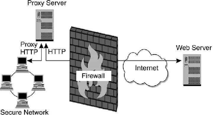Figure 2.13. Where a Proxy Server Fits